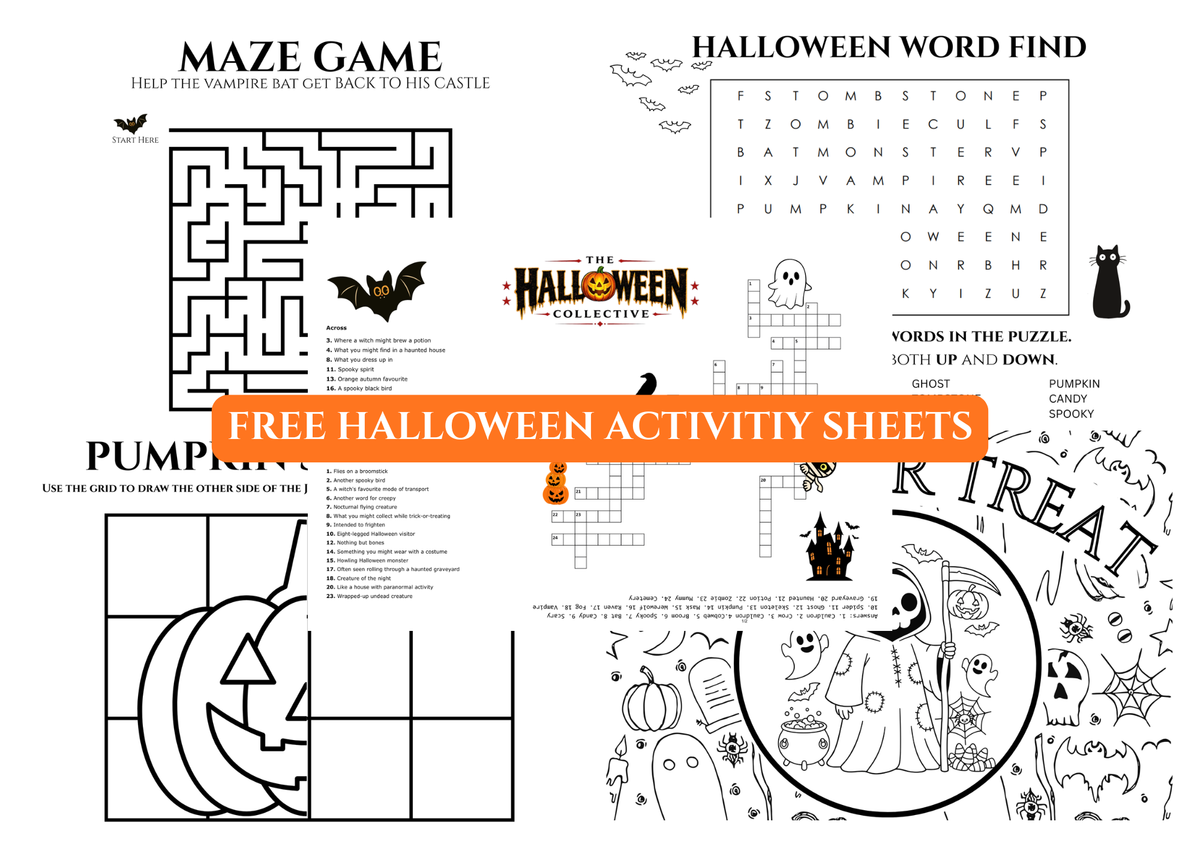 Free Halloween Activity Sheets