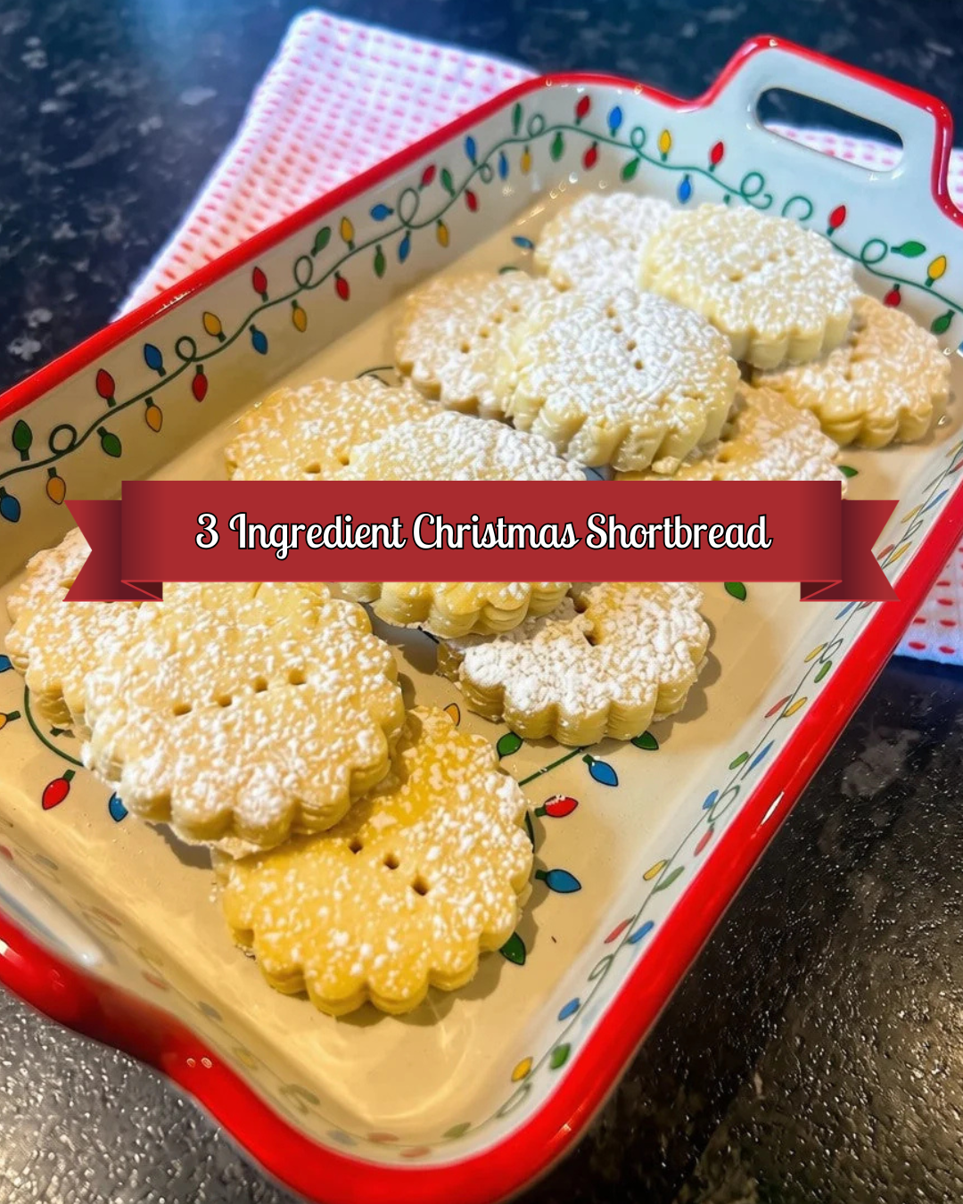 3 Ingredient Christmas Shortbread