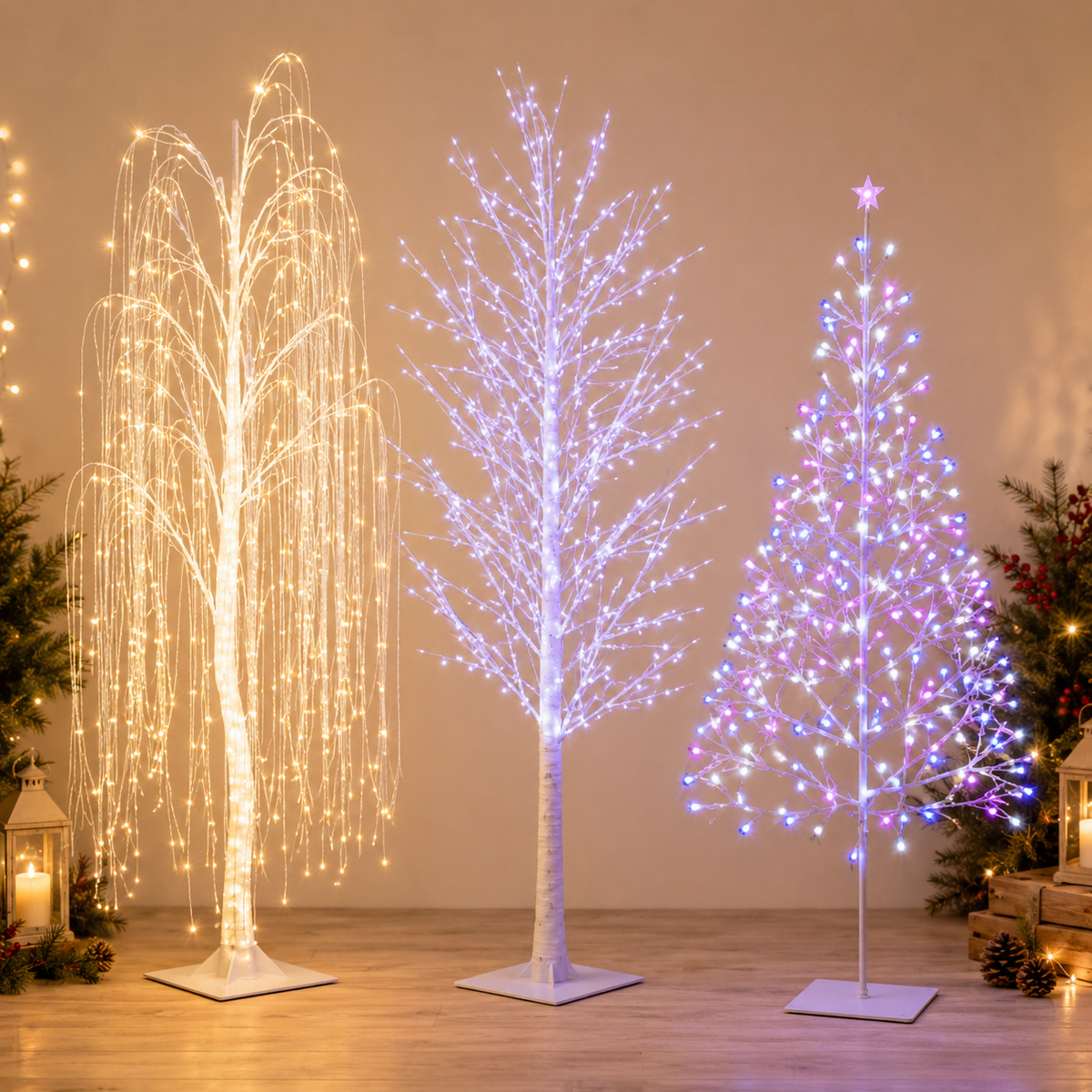 Lit Trees