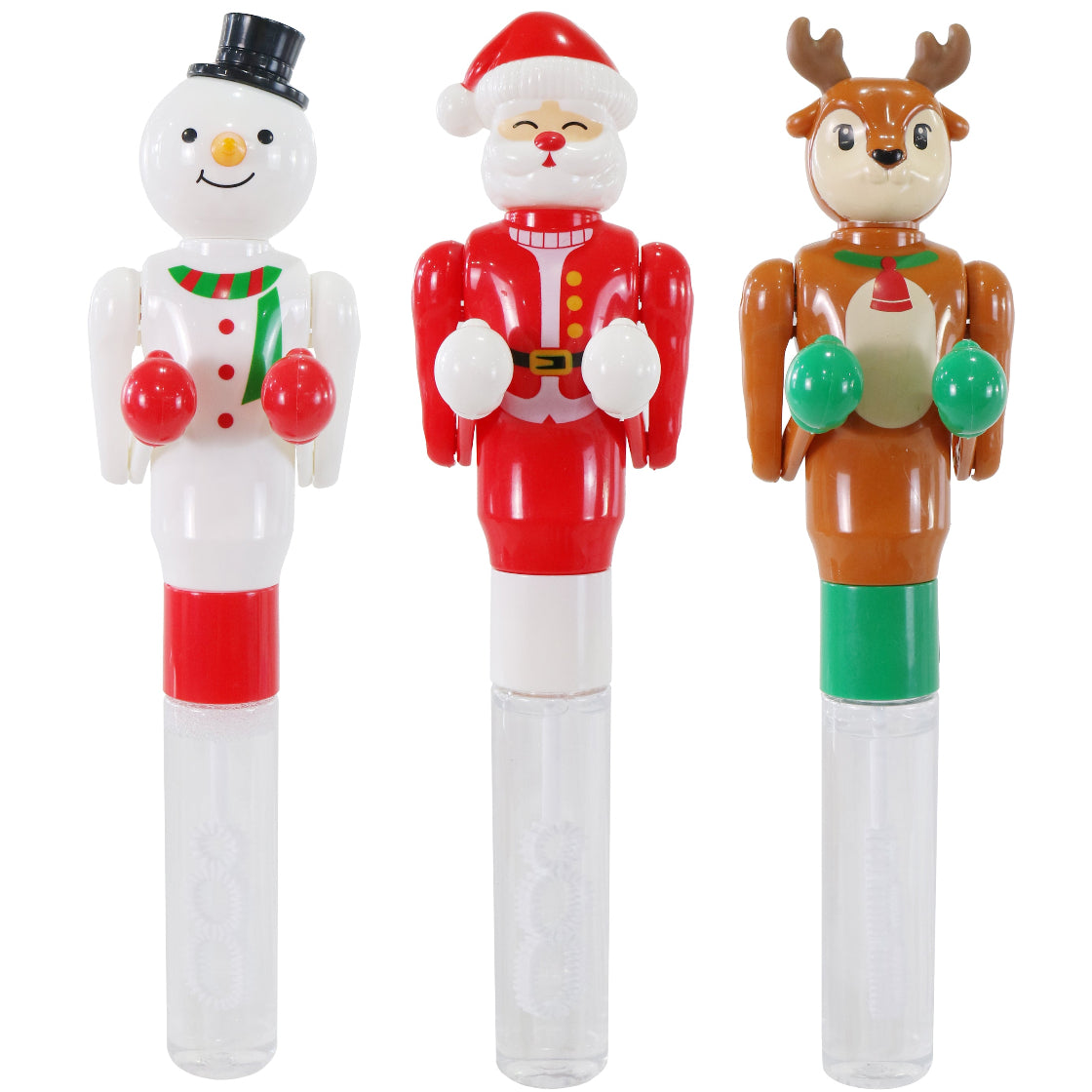 Christmas Bubble Wand Boxing Character Assorted