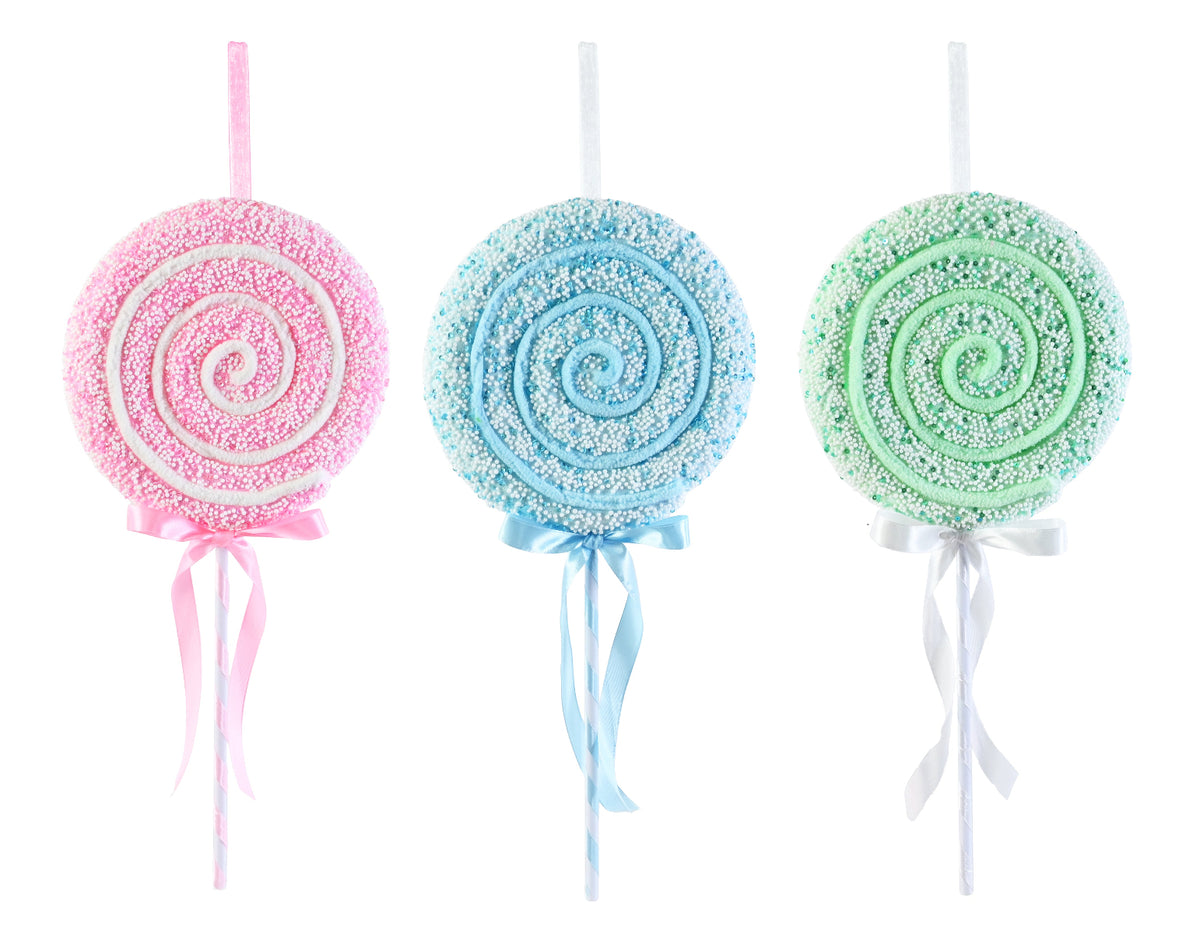 Hanging Hundreds & Thousands Lollipop 42cm Assorted