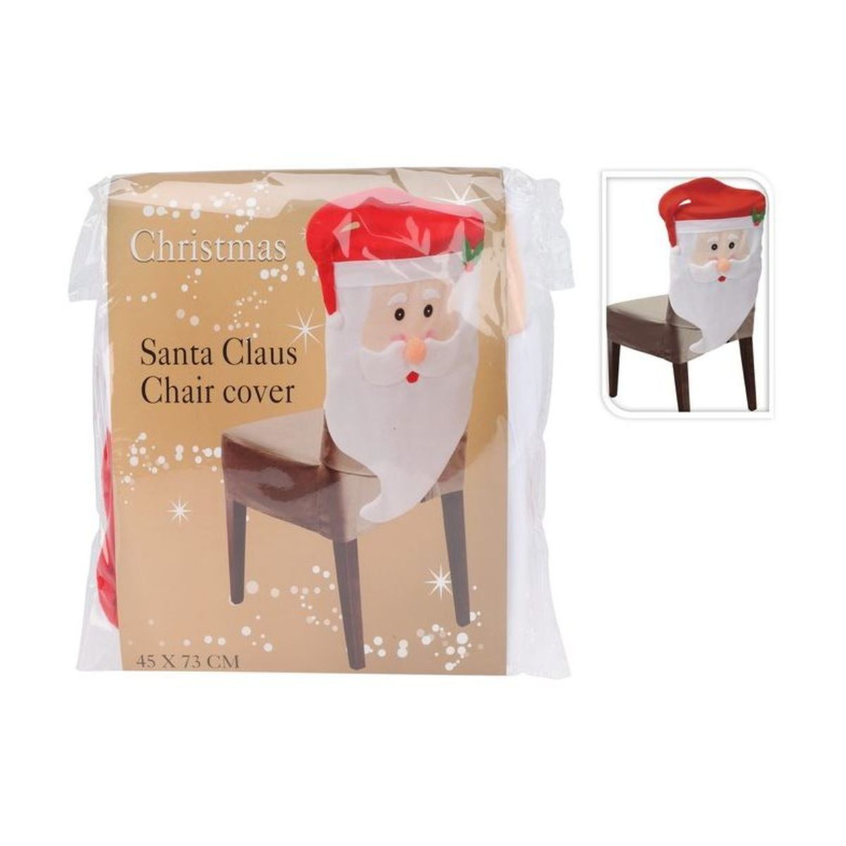 Christmas Chair Cover Santa 45 x 73cm