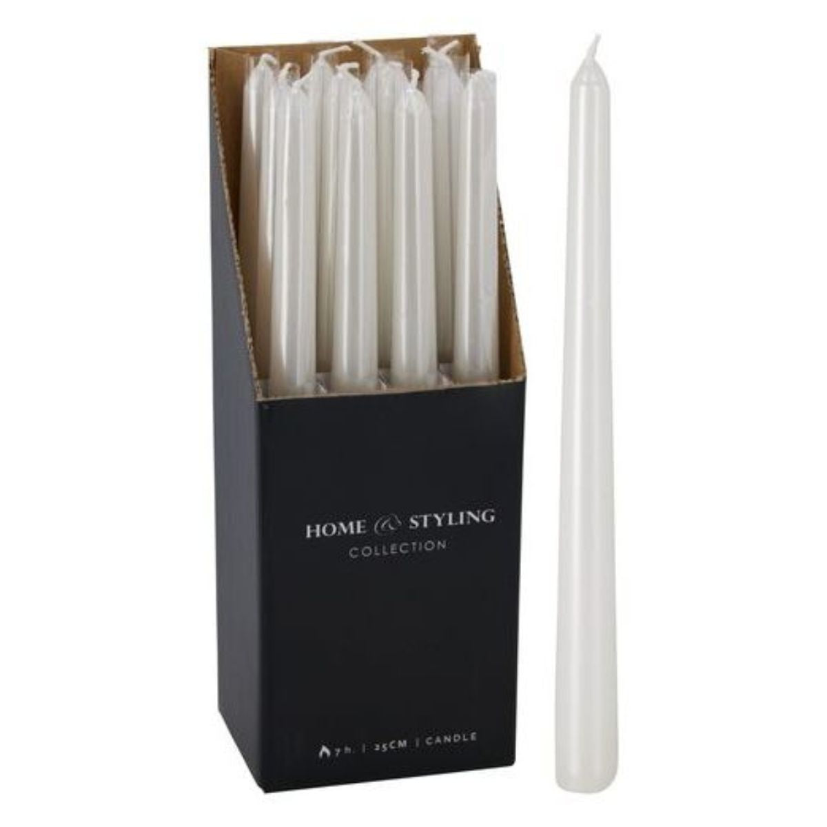Dinner Taper Candle 25cm White