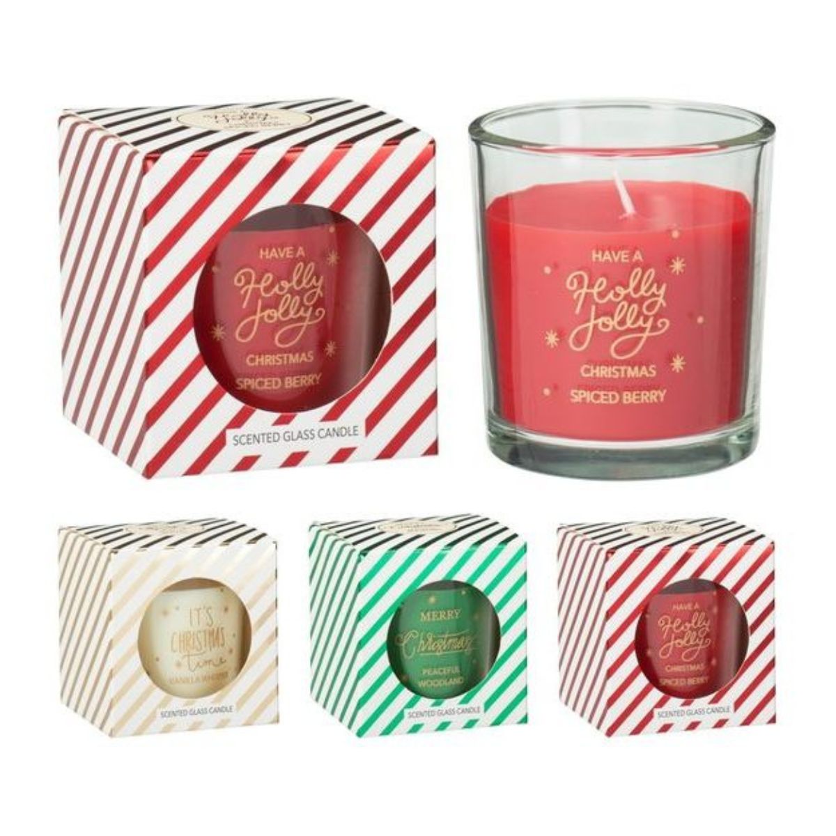 Scented Candle in Glass 7cm 3 Assorted