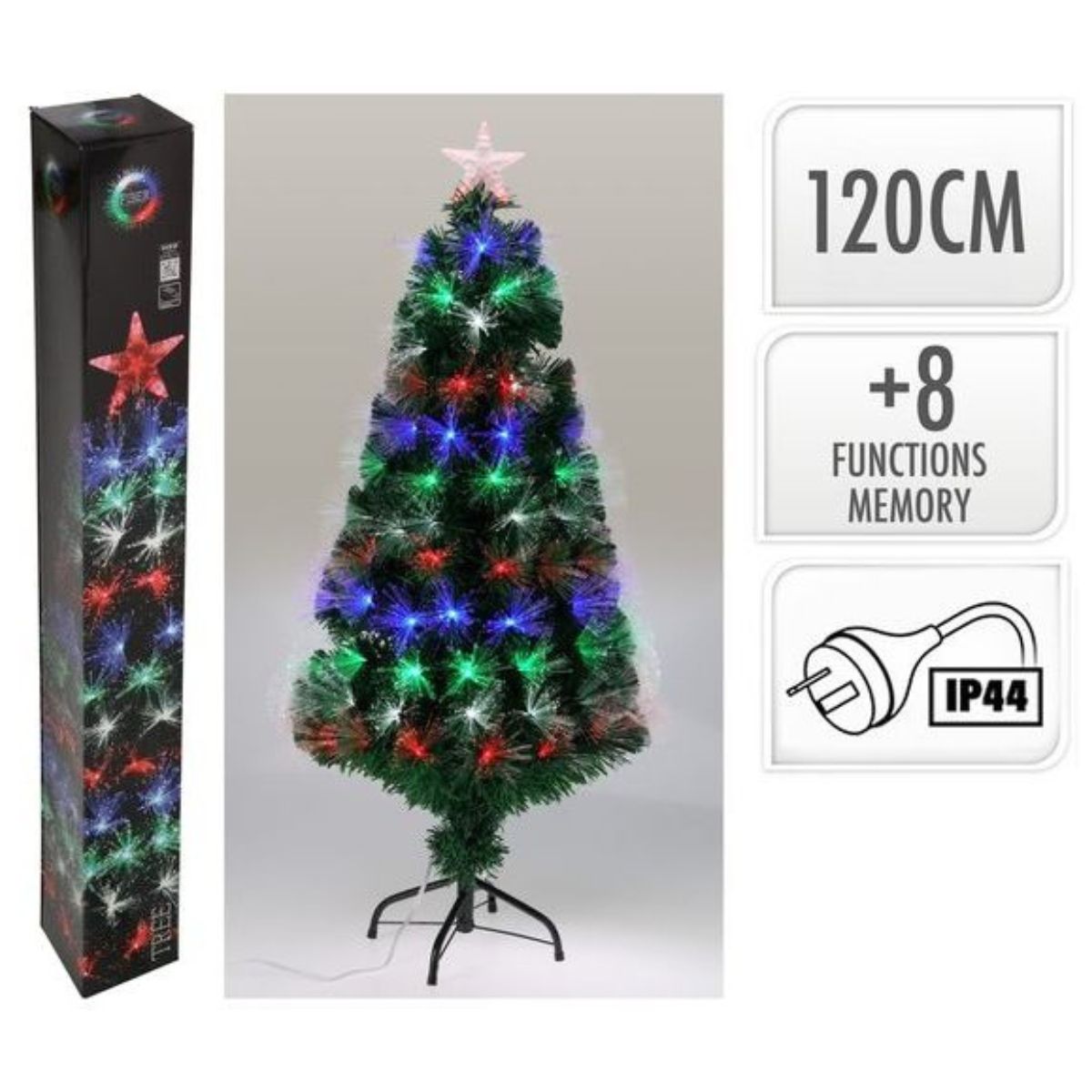 Christmas Tree 120cm Fibre Optic IP20_b