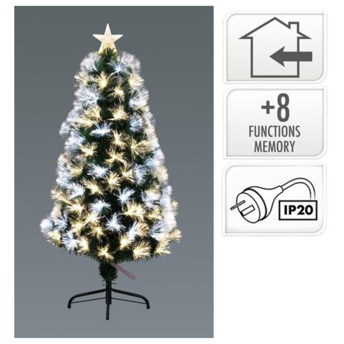 Christmas Tree 120cm Fibre Optic IP20_A