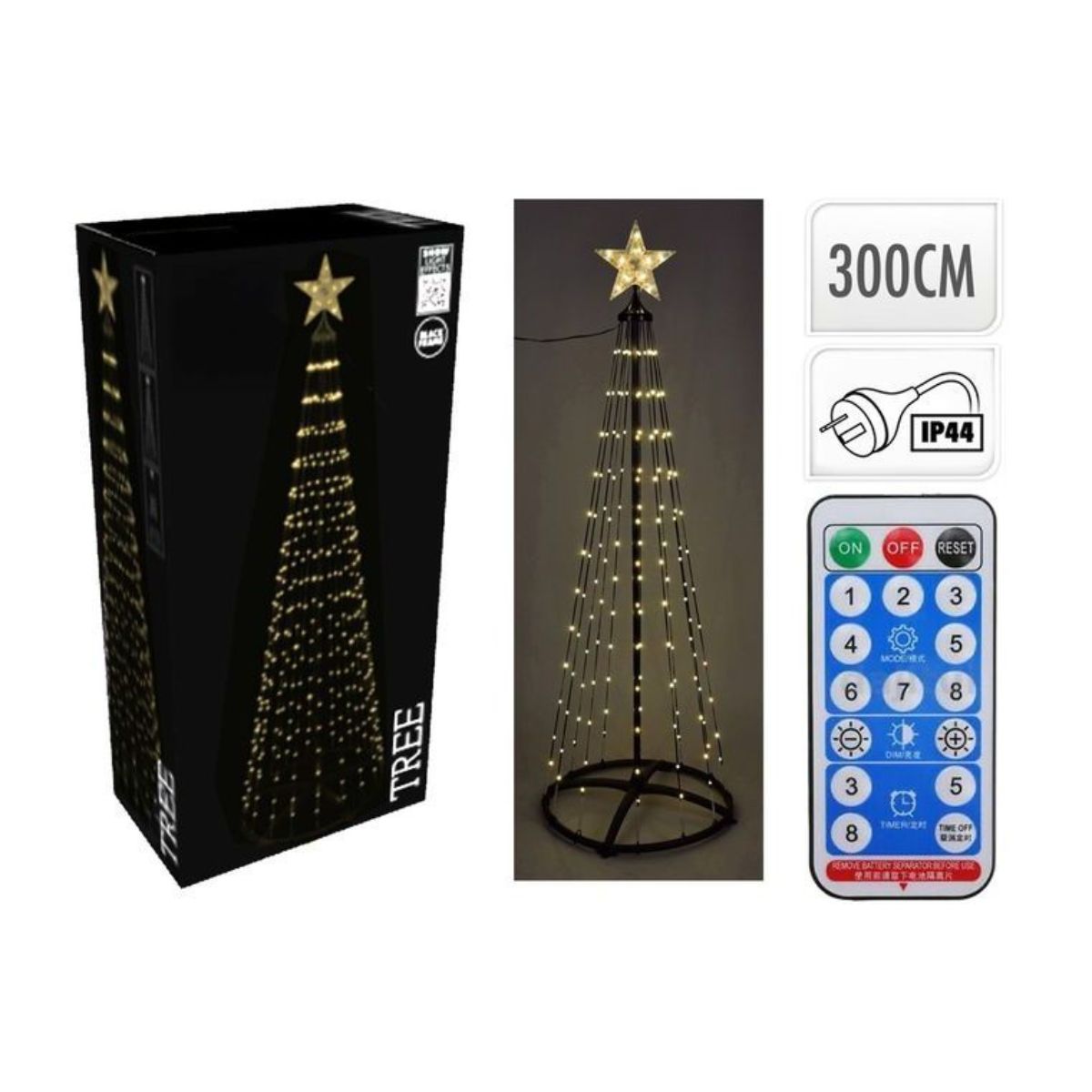 Christmas Tree 550LED 300cm with White Colour Change