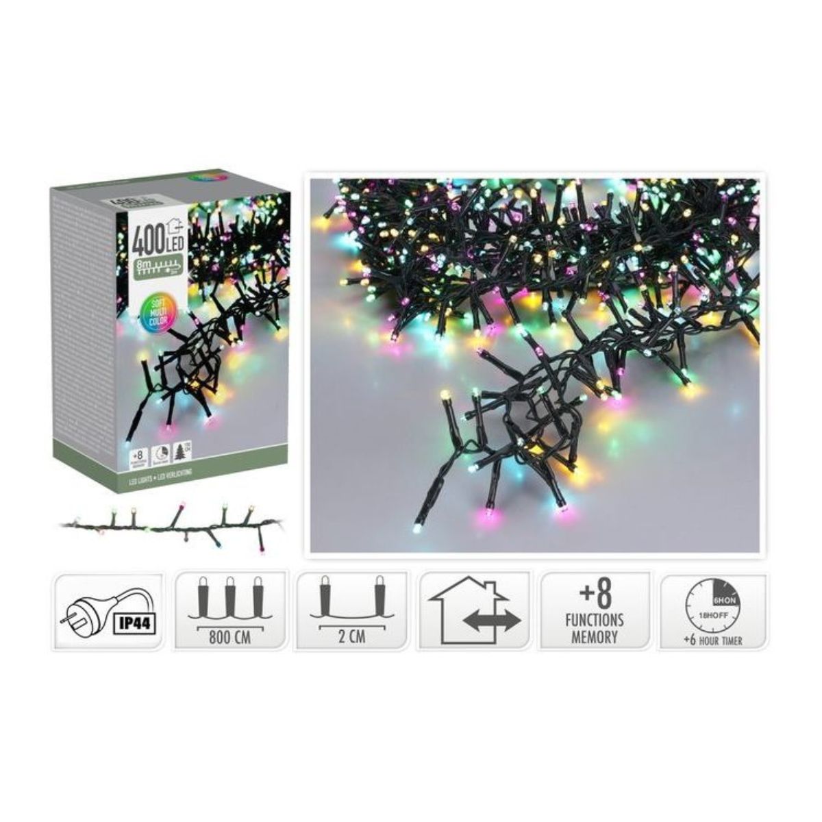 Snake Lights 400 LED Lightsmacaron IP44 8m