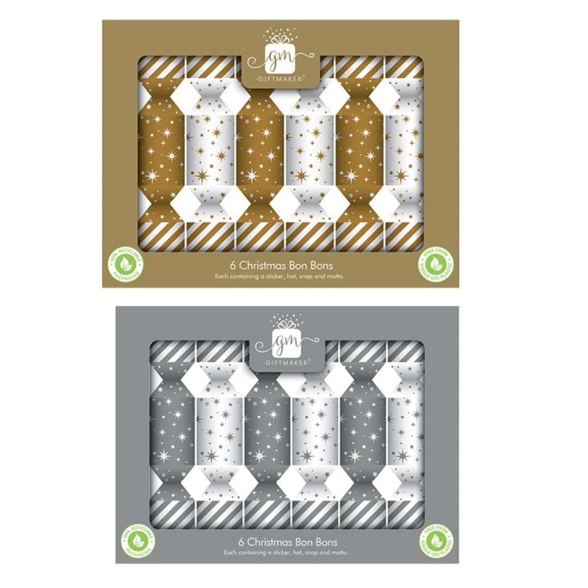 6 x 6in Mini Bonbons Gold Silver