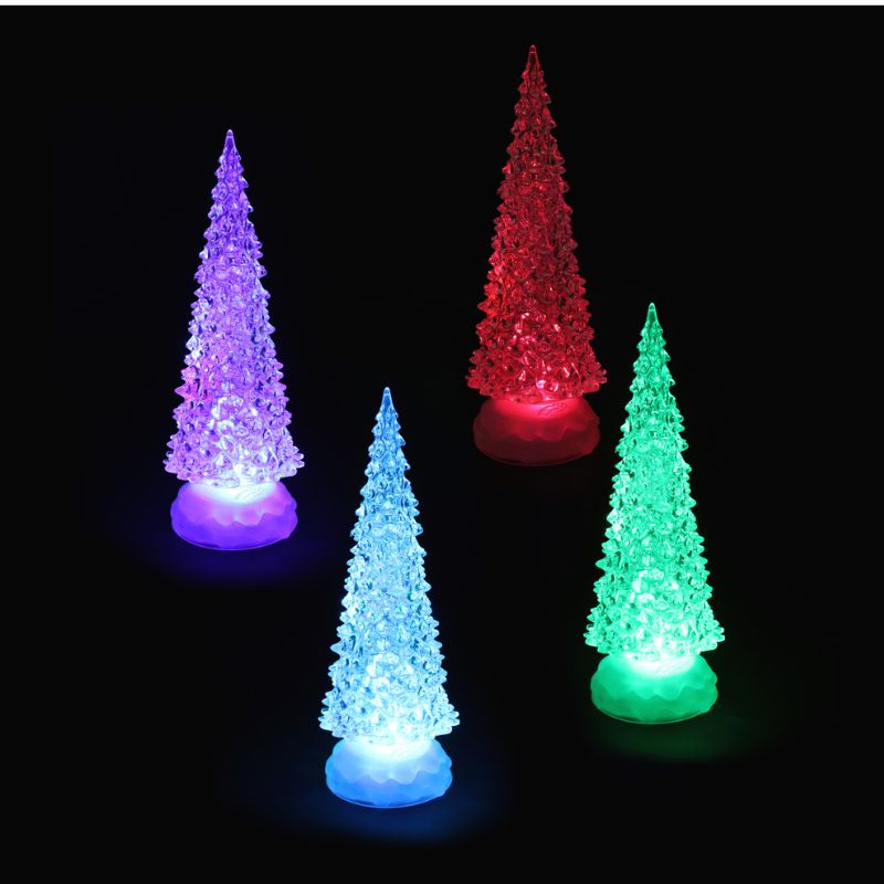 Decorative Light Battery Operated 3D Christmas Tree 25cm Multi Colour 1 Function