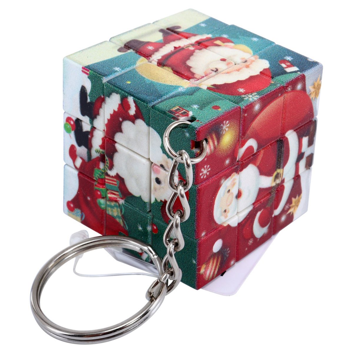 Key Chain Magic Cube Christmas 3.5cm x 3.5cm