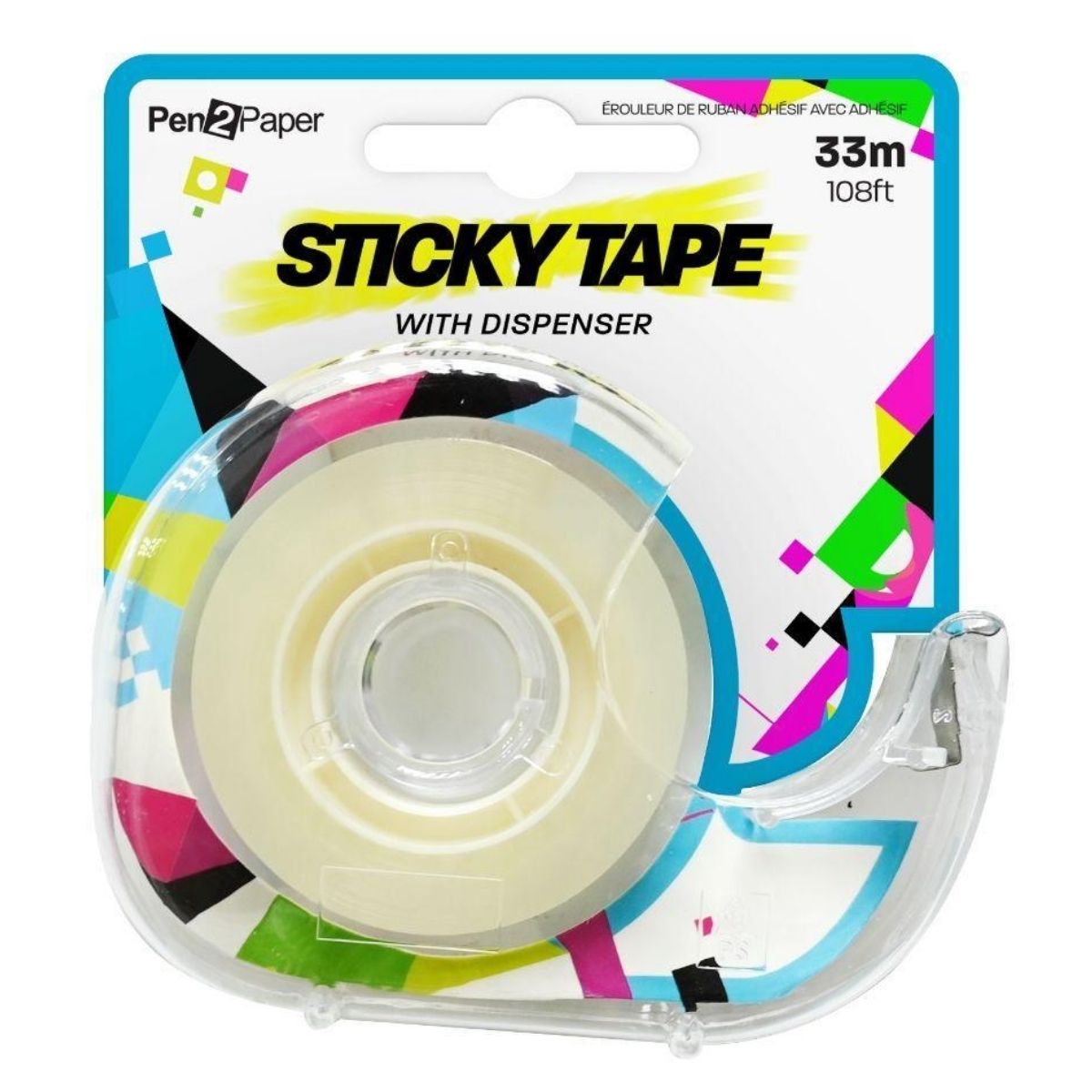Christmas Sticky Tape 33m Roll with Dispenser - Christmas Collective NZ