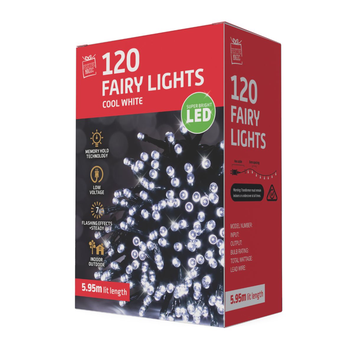 Leds Flashing 120 Cool White