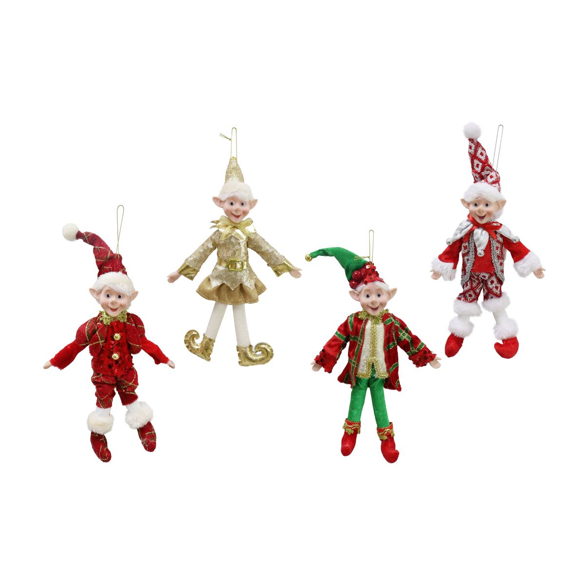 Christmas Mischievous Elf Doll 25cm Assorted