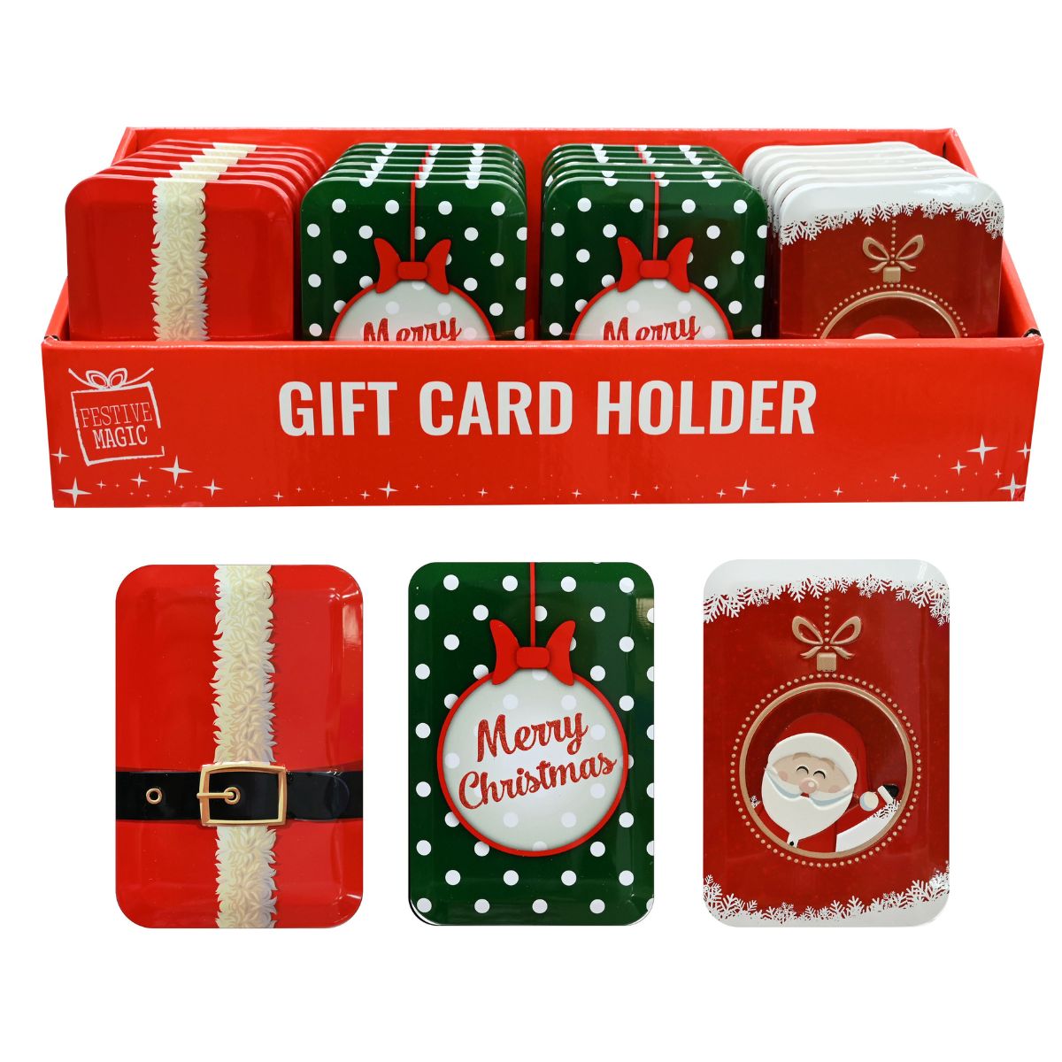 Gift Card Tin Rect Hinge Lid Srt Assorted