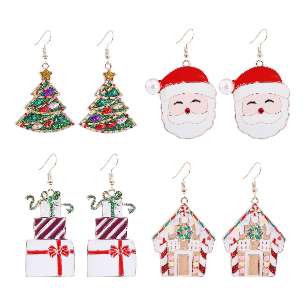 Christmas Embellished Earrings Assorted