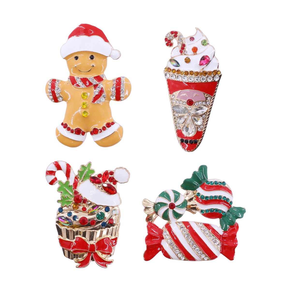 Christmas Candy Brooch Assorted