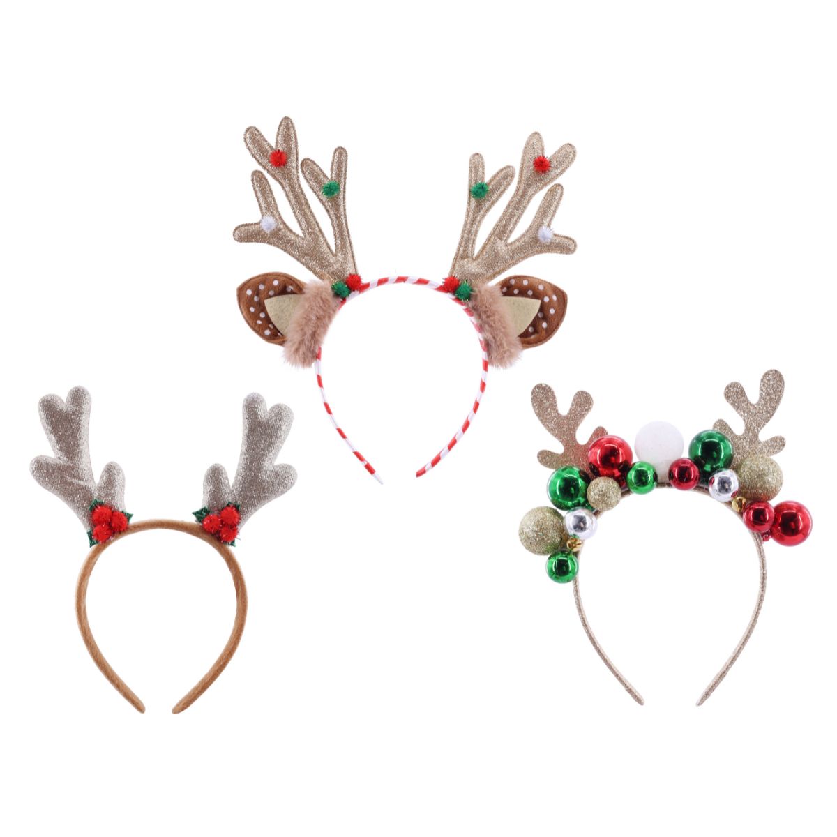 Headband Christmas Antler Assorted