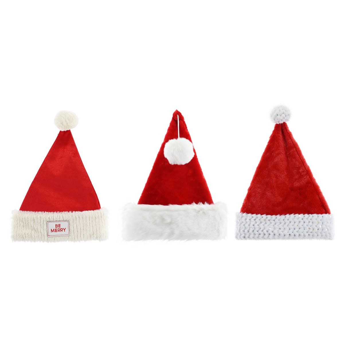 Christmas Luxury Adult Santa Hat Mix Assorted