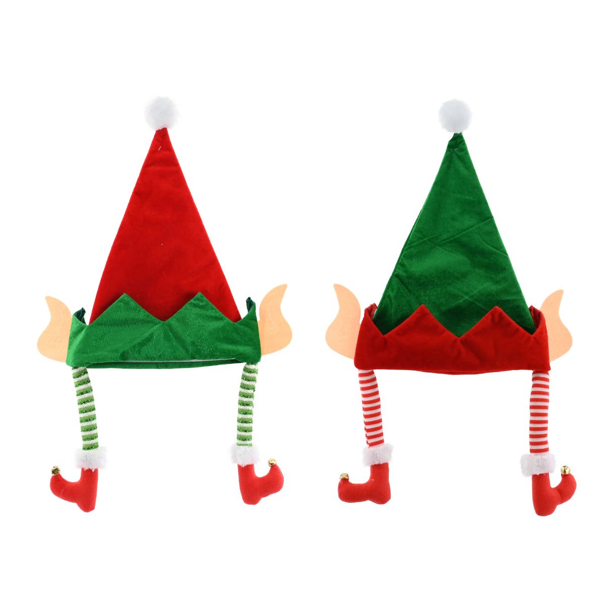 Christmas Elf Hat with Long Legs – Assorted Designs