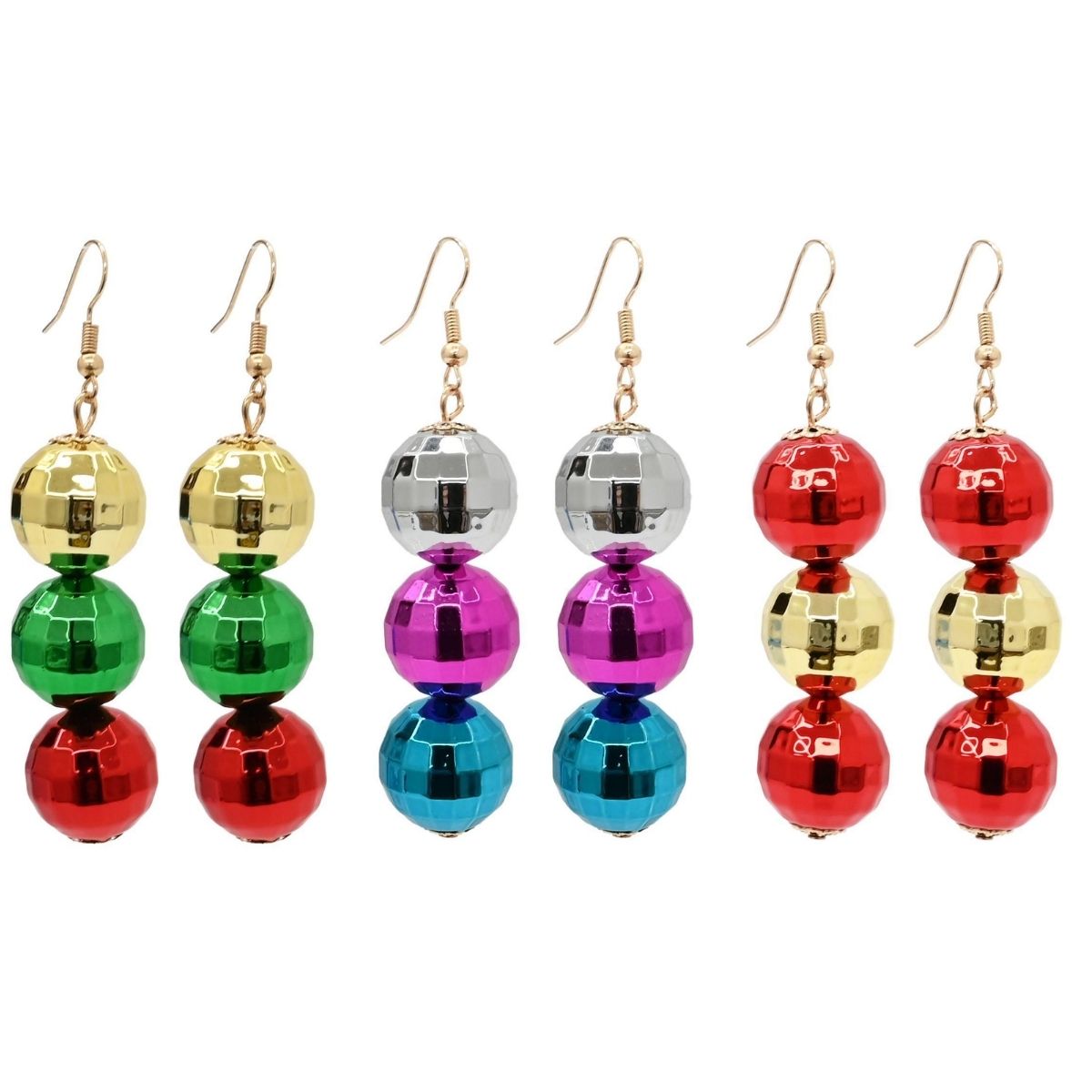 Christmas Bauble Earrings Assorted