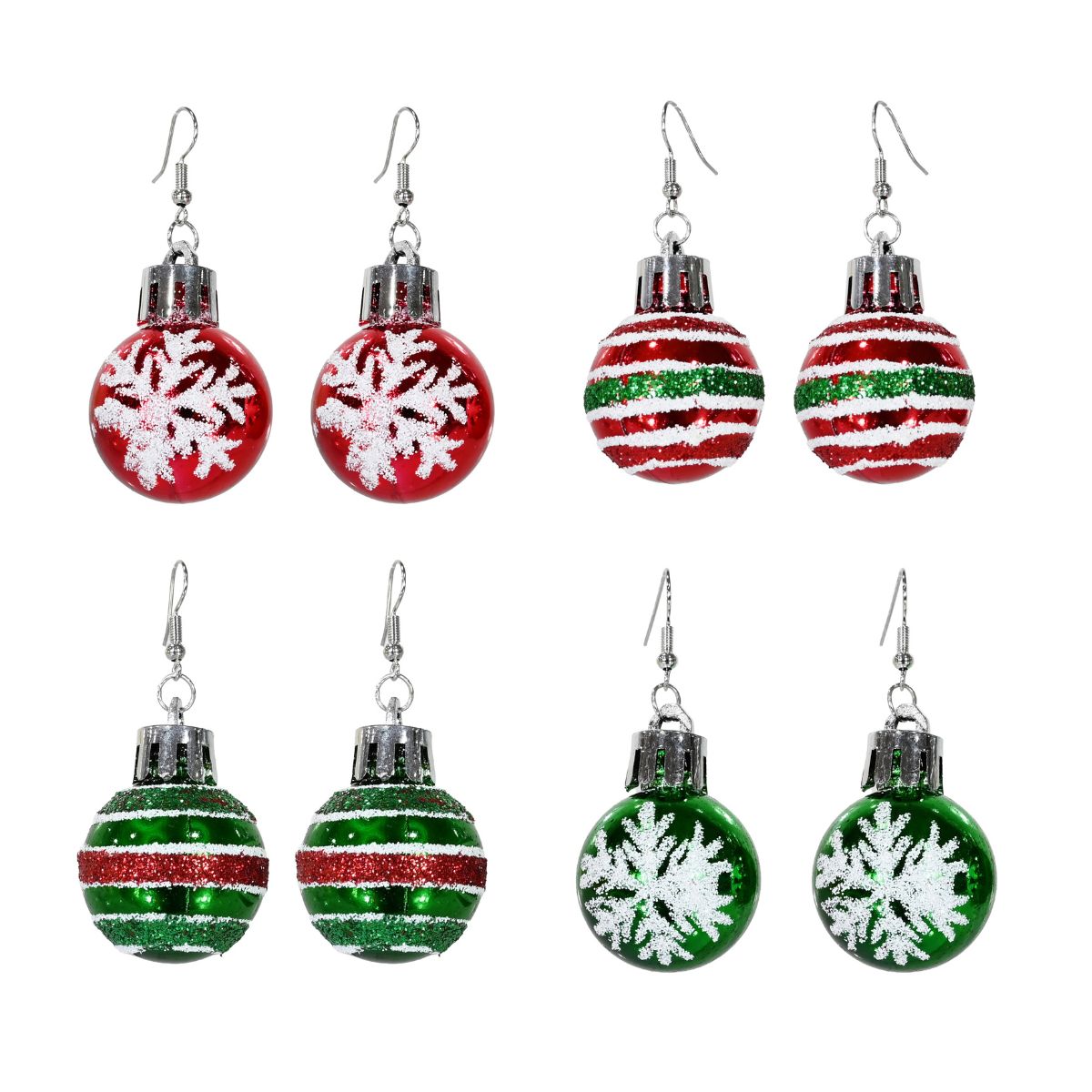 Christmas Bauble Earrings – Assorted Designs