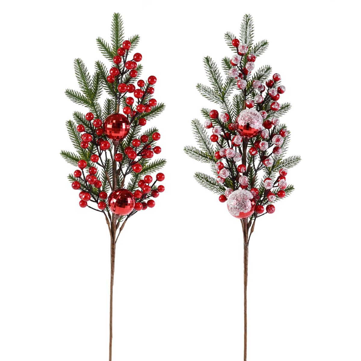 Berry Pine Decoration Pick 68cm Assorted