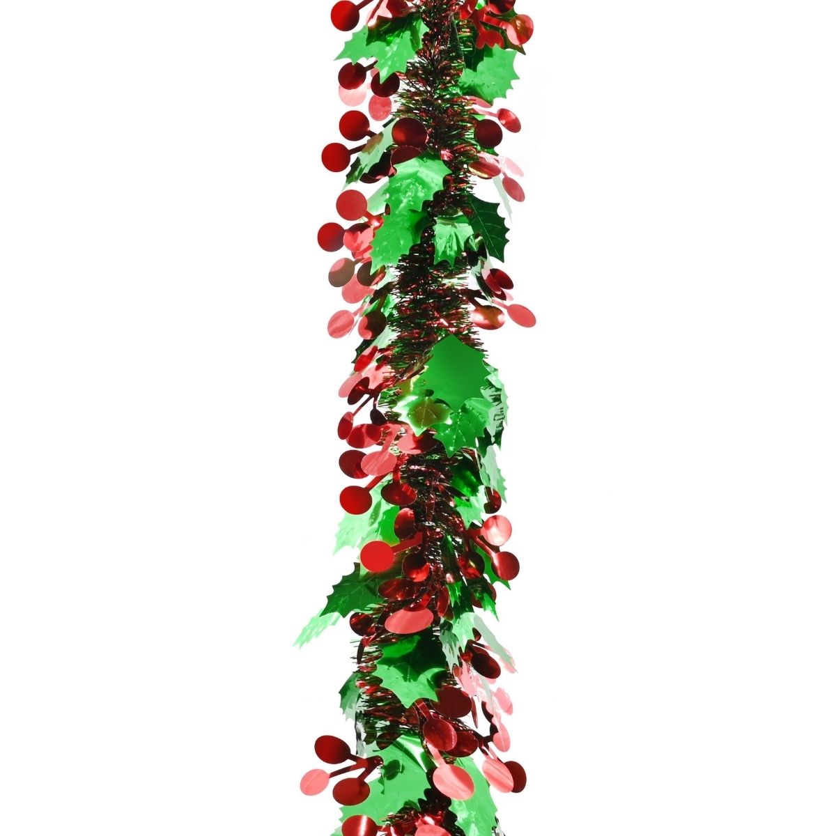 Christmas Tinsel Fine Cut Holly Berry 2m Christmas decoration