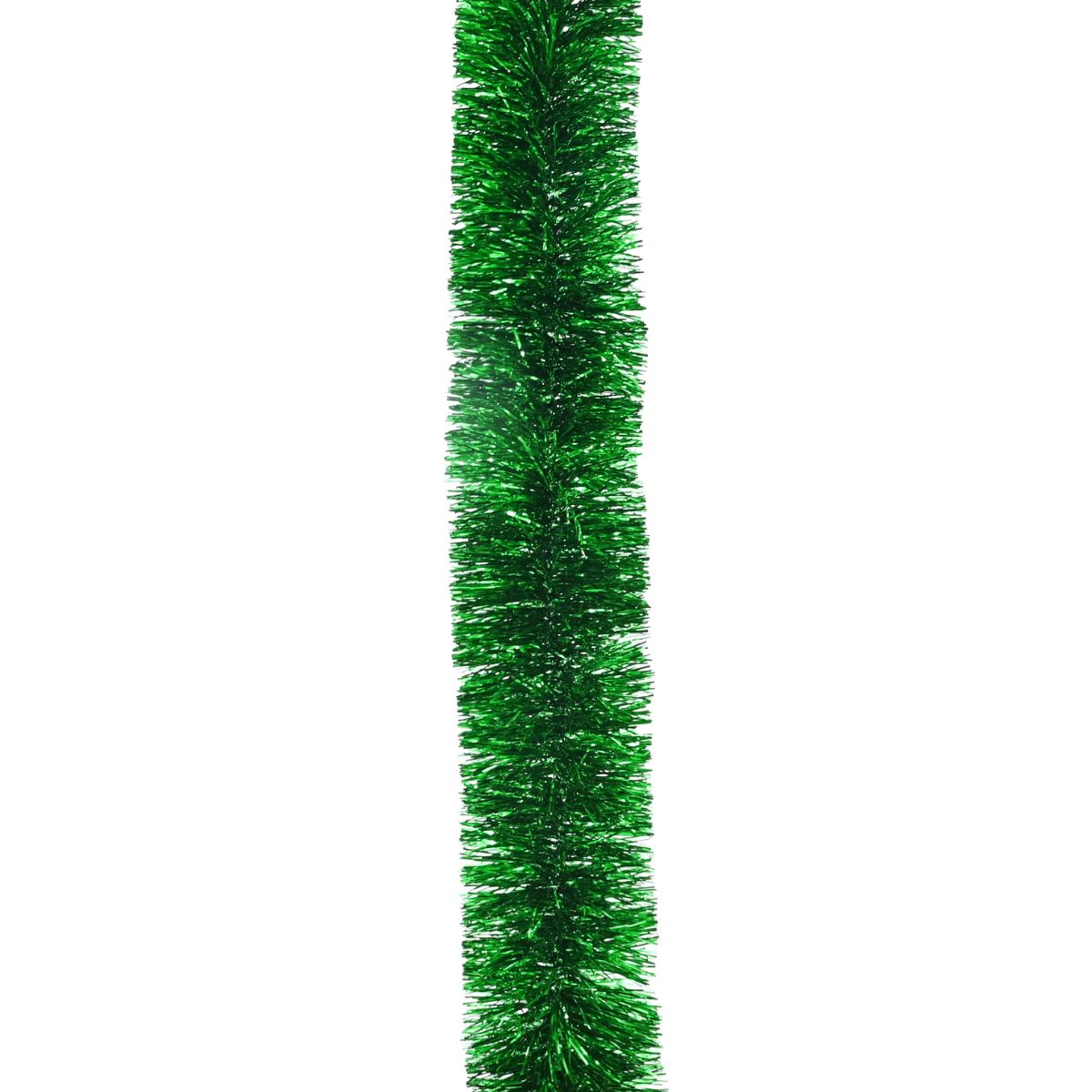 Christmas Tinsel Chunky Fine Cut Green 2m