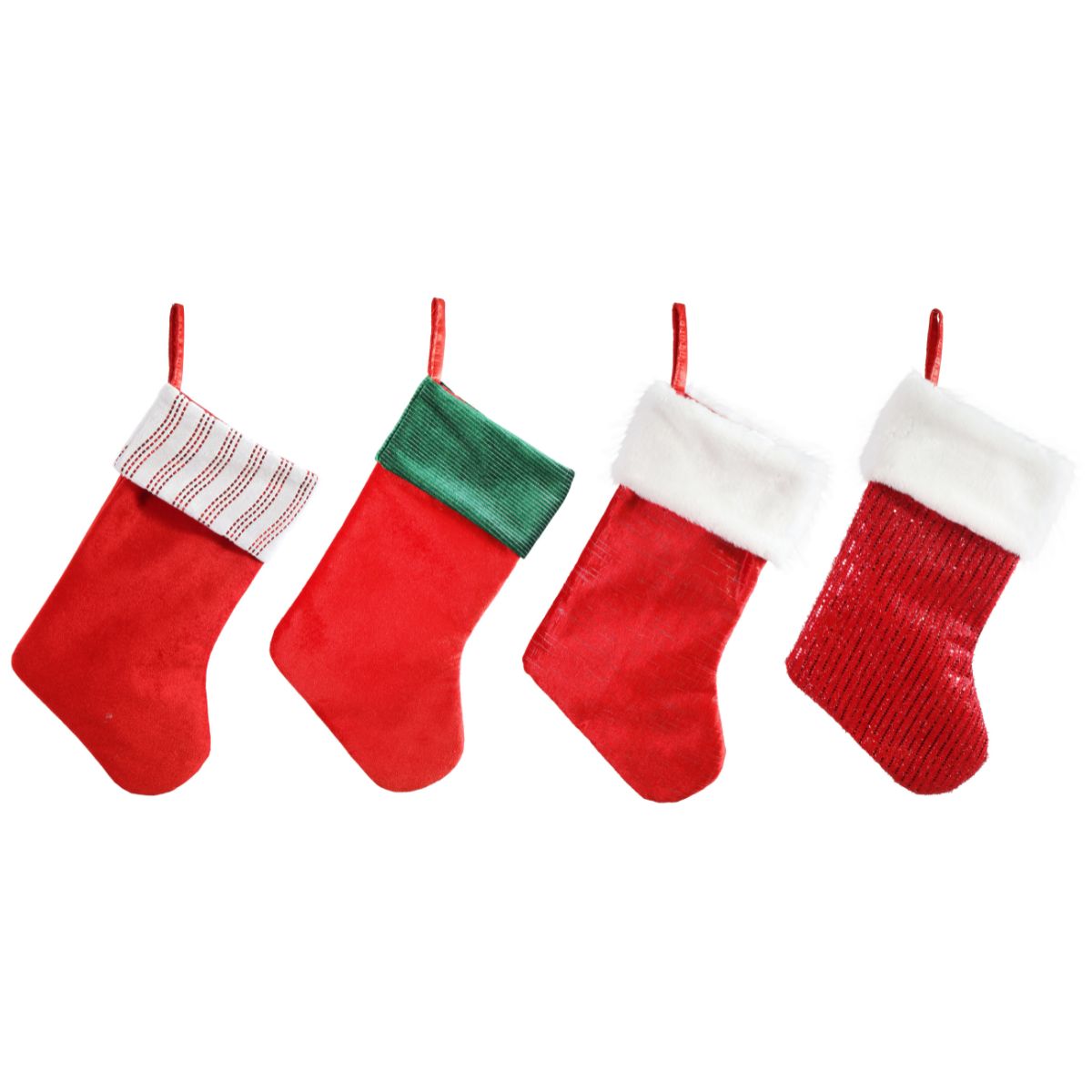 Christmas Classic Wide Stocking 40cm Assorted