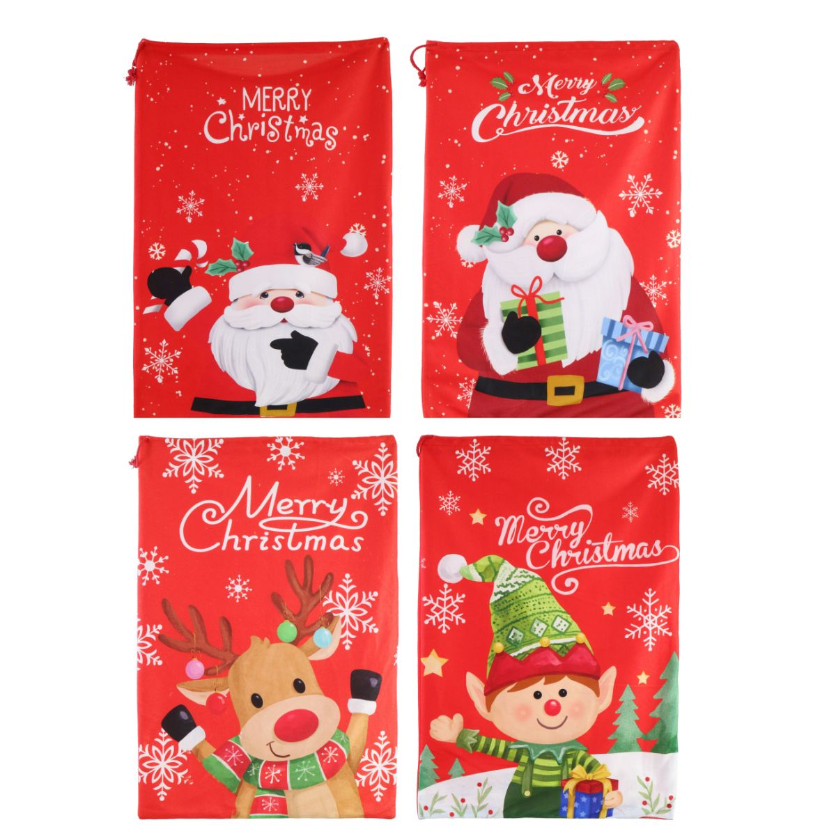 Velveteen Vibrant Character Sack 49 x 70cm Assorted