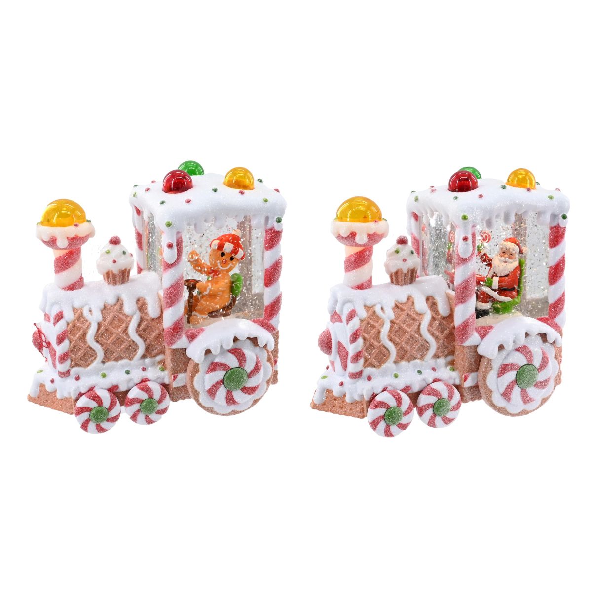 Glitter Swirl Ginger Gumdrop Train USB Assorted
