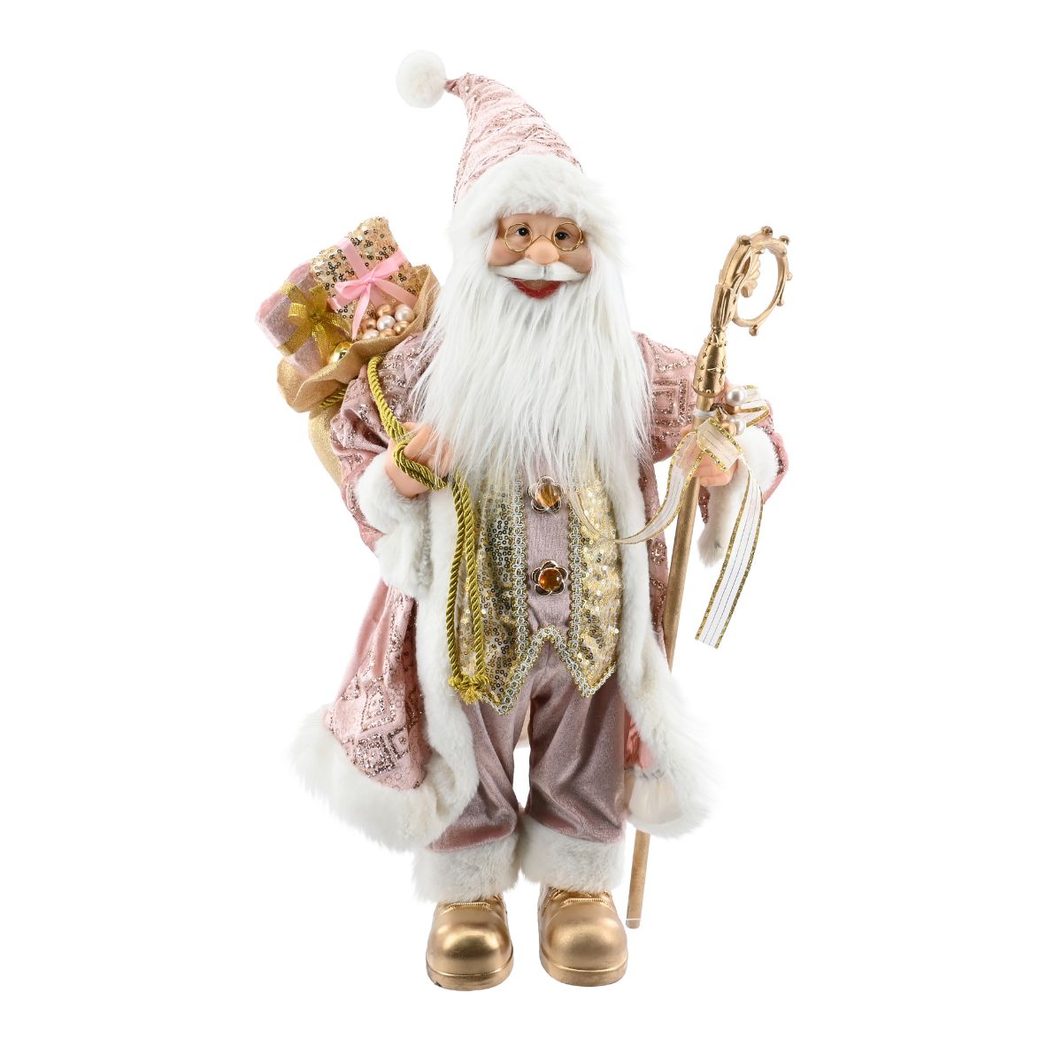 Christmas Royal Pink Santa 60cm