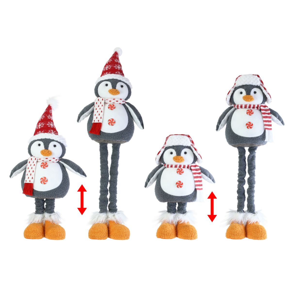 Extendable Penguin Figurine 70cm Assorted
