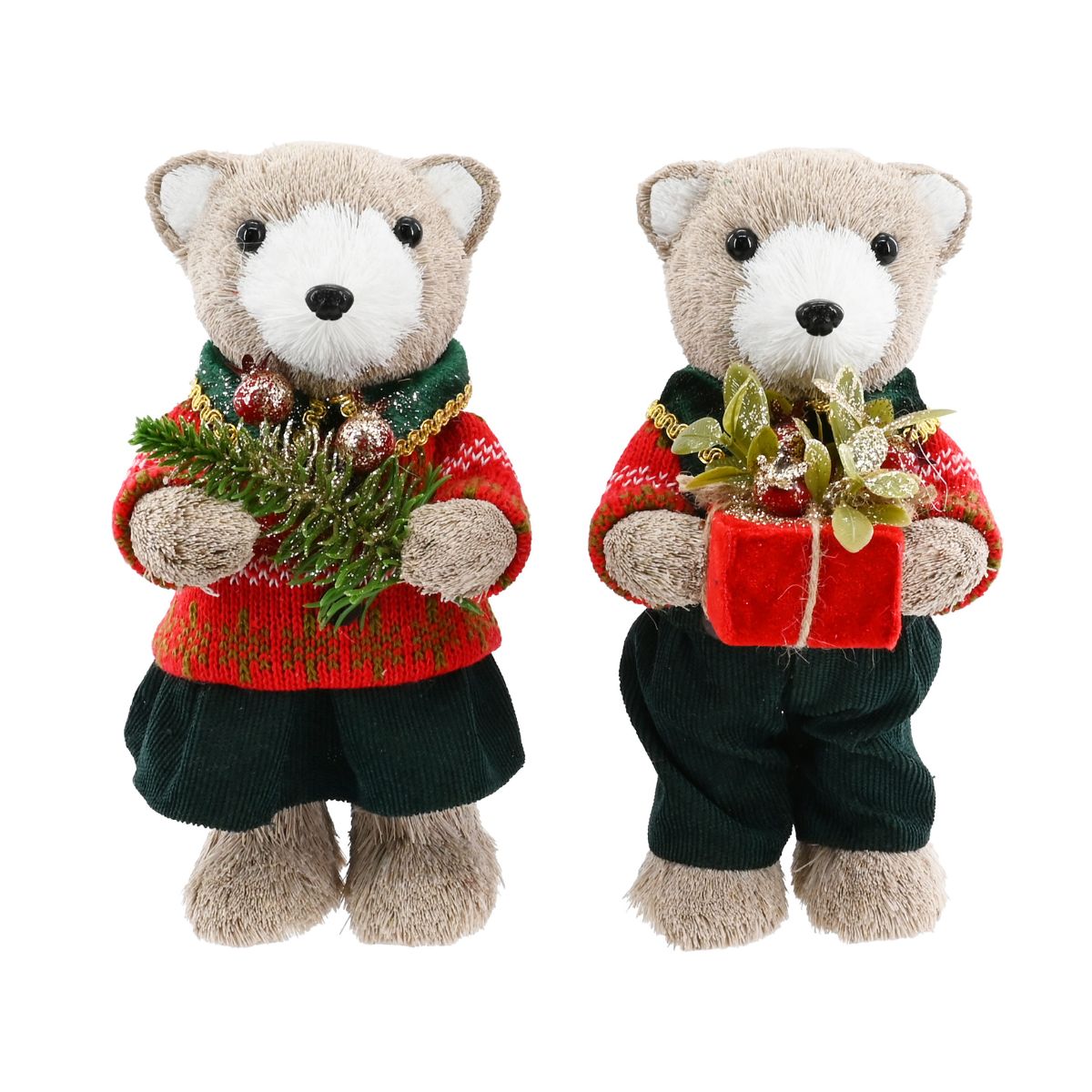 Poly-Fur Bear with Presents 21cm Assorted