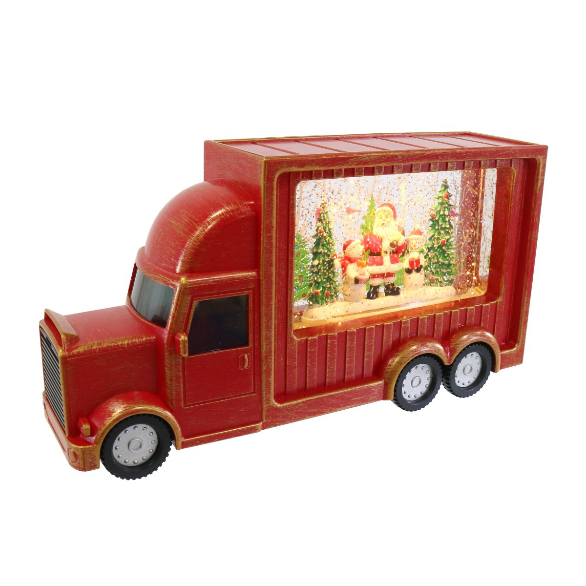Christmas Glitter Swirl Musical Truck – USB Powered