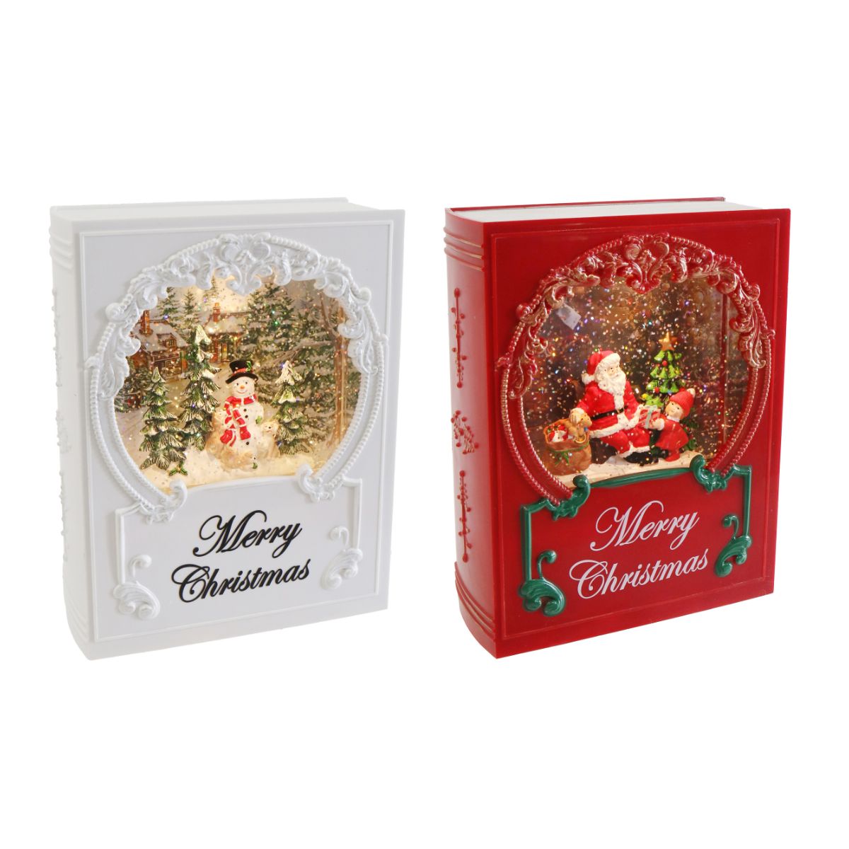 Glitter Swirl Music Christmas Book USB Assorted