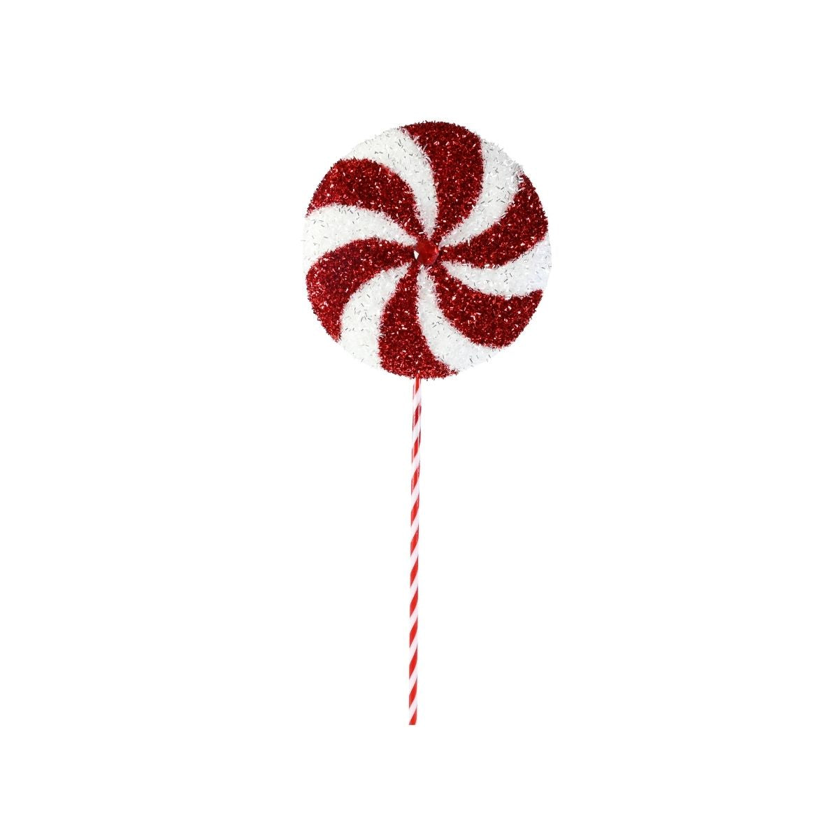 Christmas Tinsel Lollipop Pick 66cm