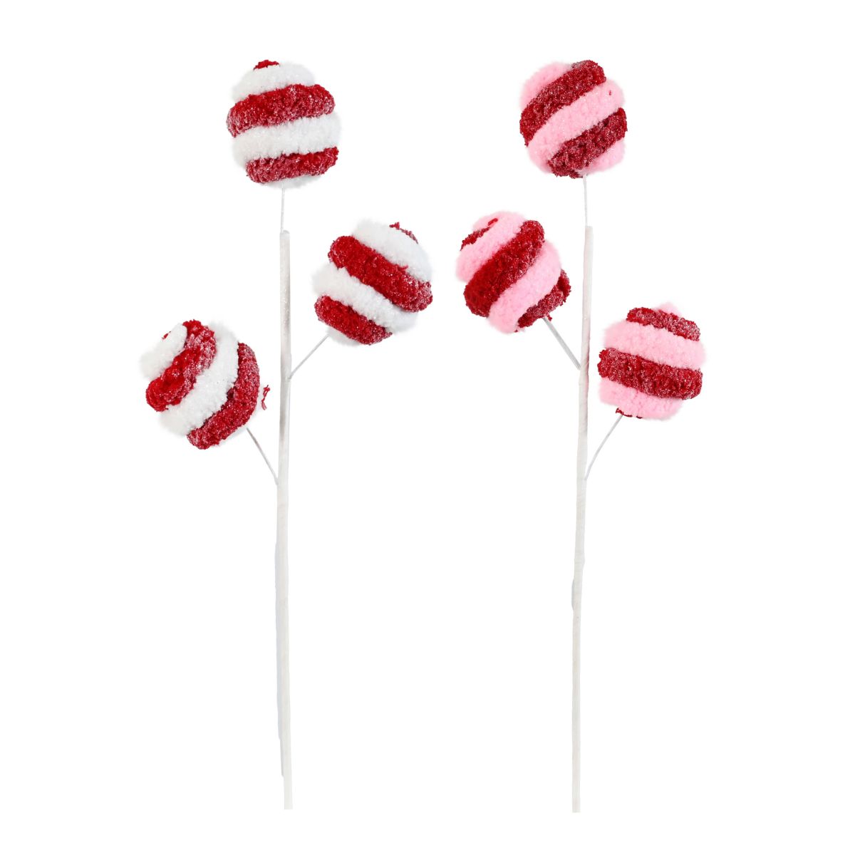 Christmas Plush Bauble Pick 47cm