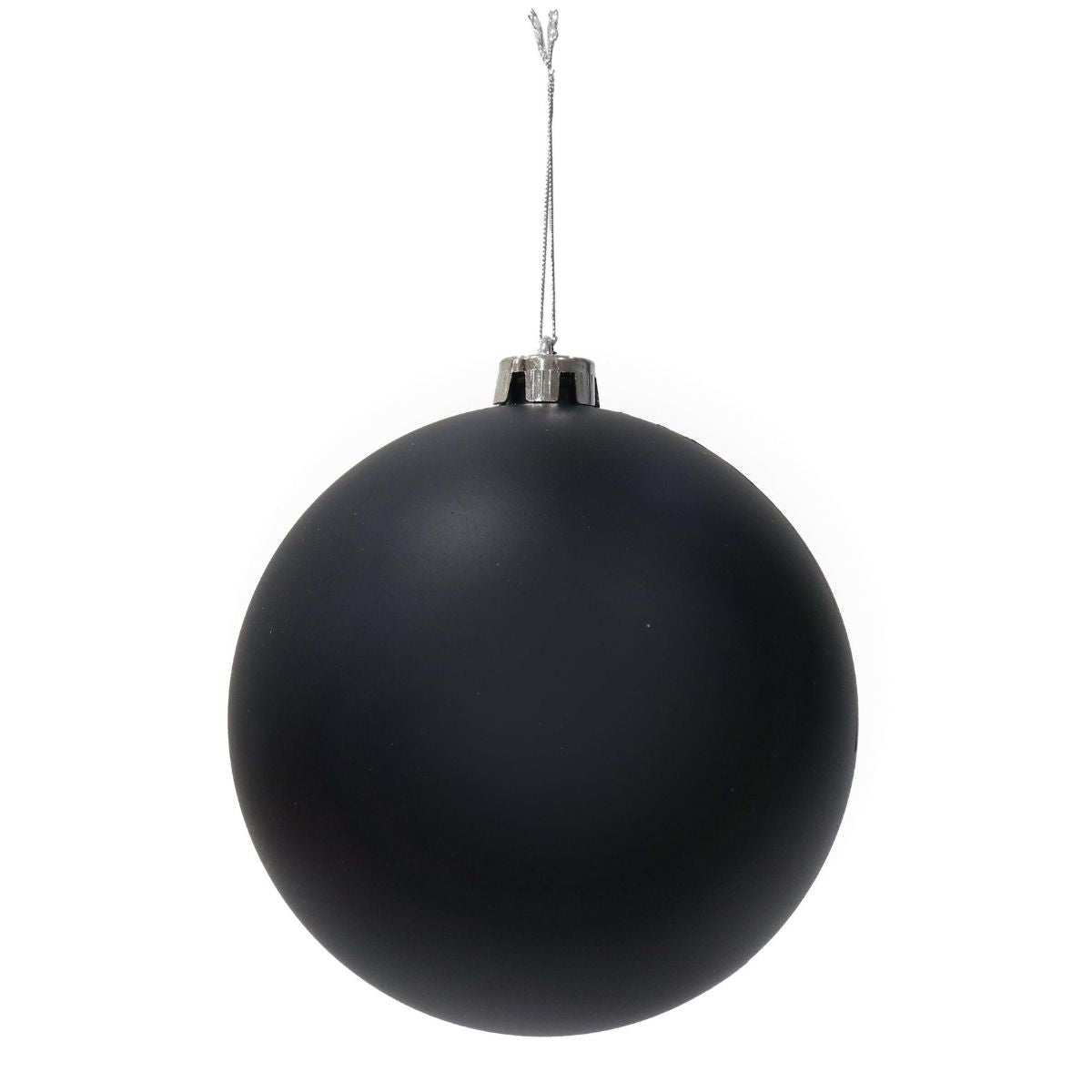 Christmas Bauble Matte Black 15cm Christmas decoration