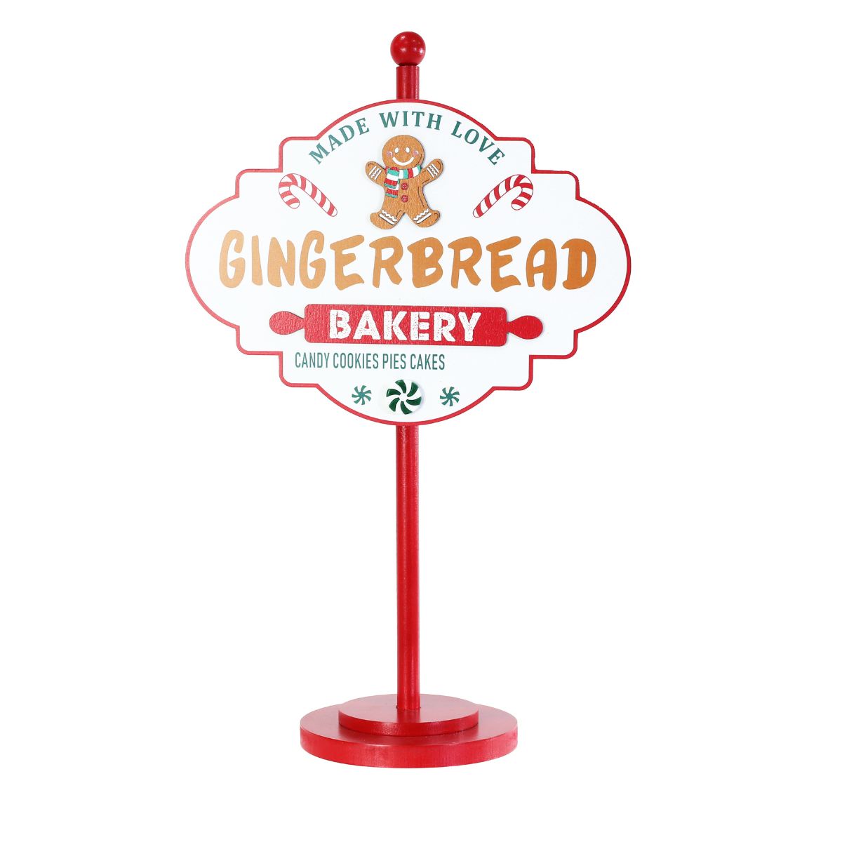 Christmas Gingerbread Bakery Table Sign