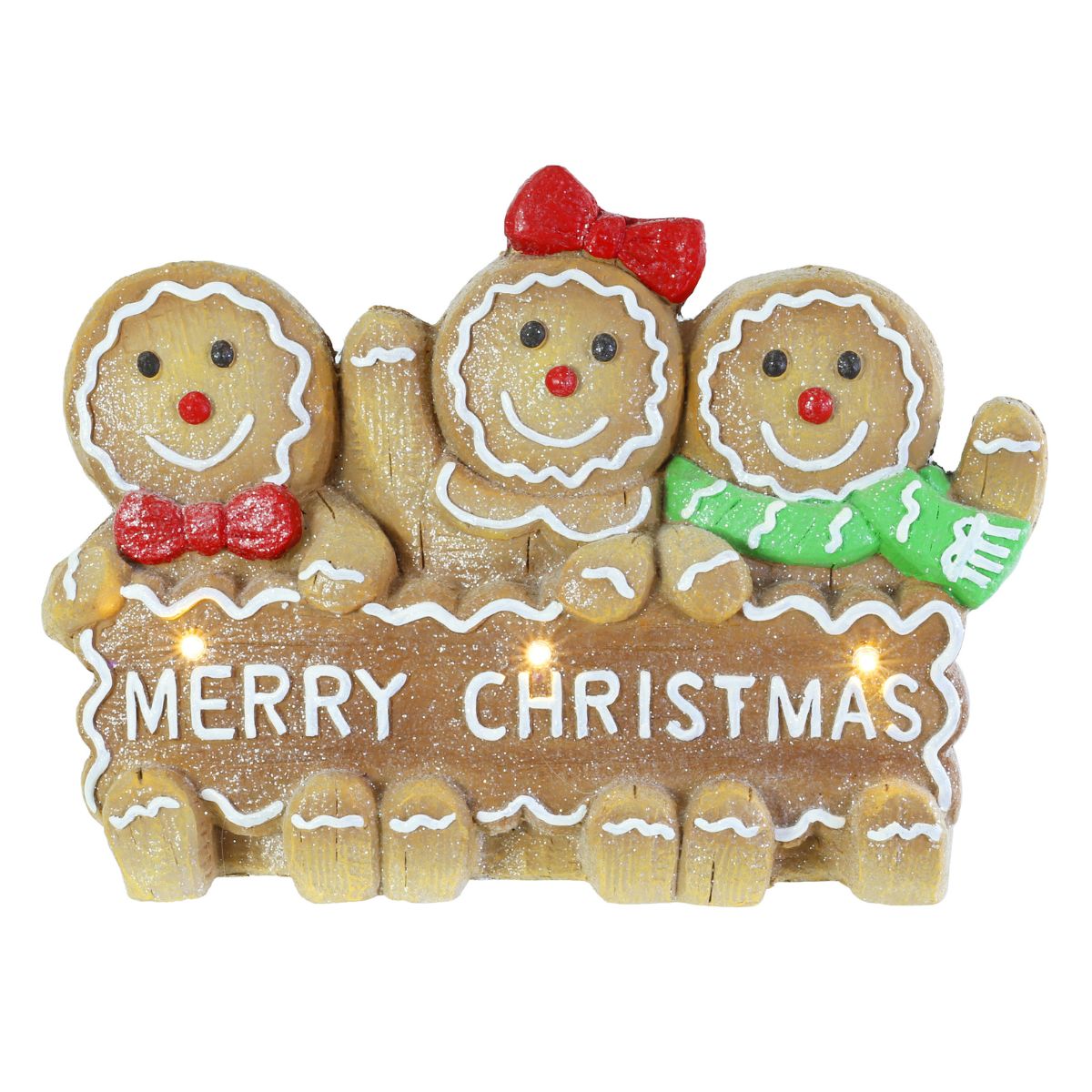 Christmas LED Iced Gingerbread Family
