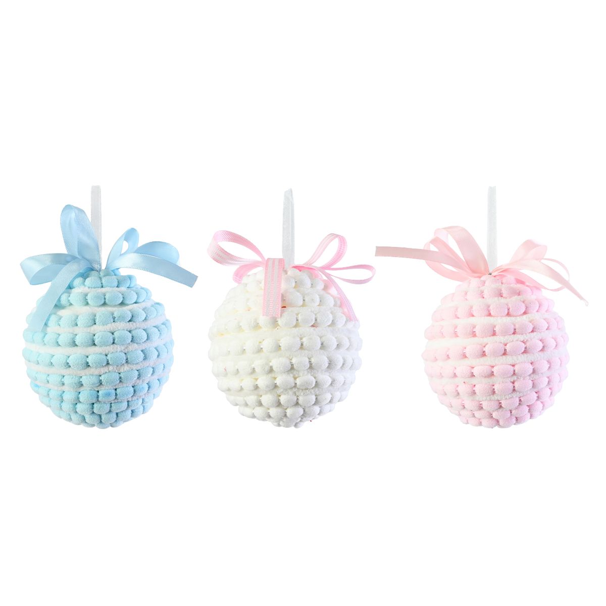 Christmas Bubblegum Plush Bauble 10cm Assorted