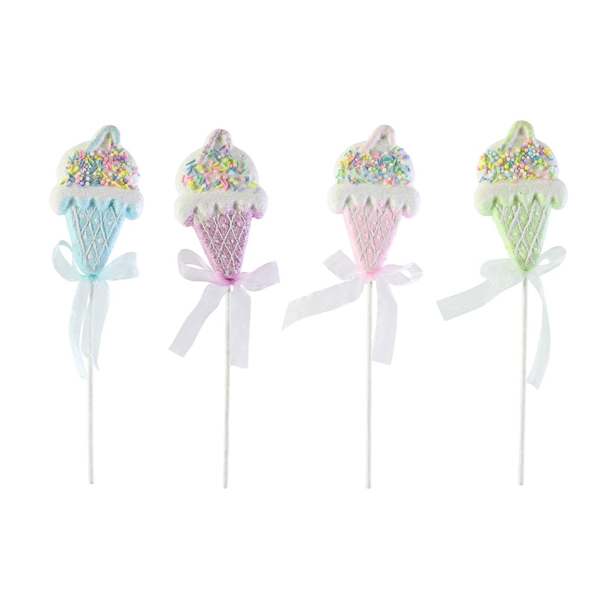 Pastel Ice Cream Pick 35cm Assorted