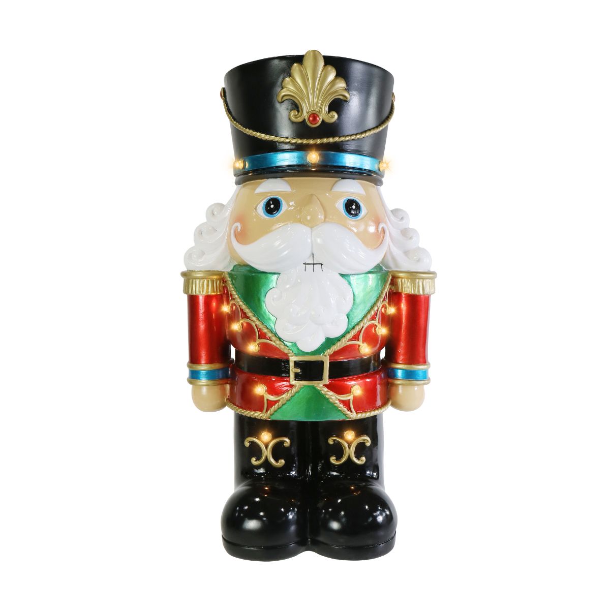 Christmas LED Nutcracker Metallic 44.5cm