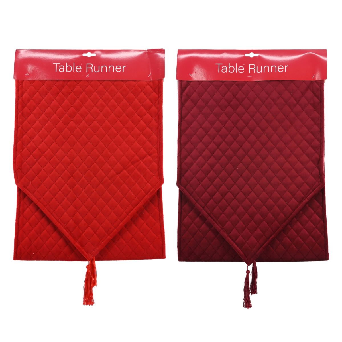 Runner Velveteen Quilted 180cm Assorted