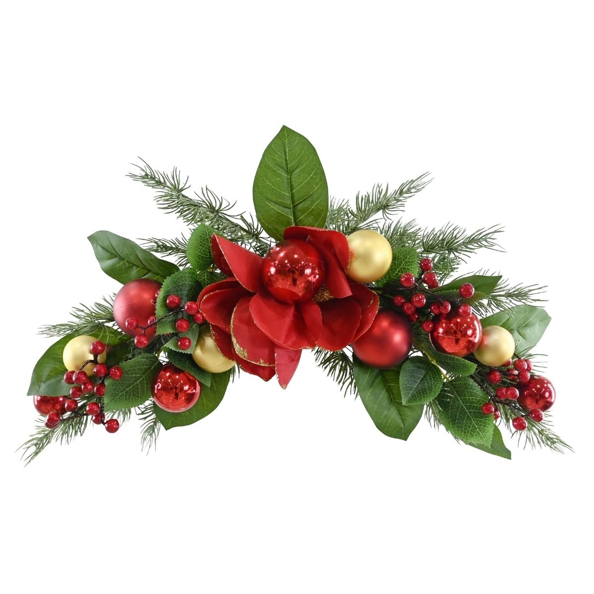 Christmas Magnolia Bauble Swag Christmas decoration