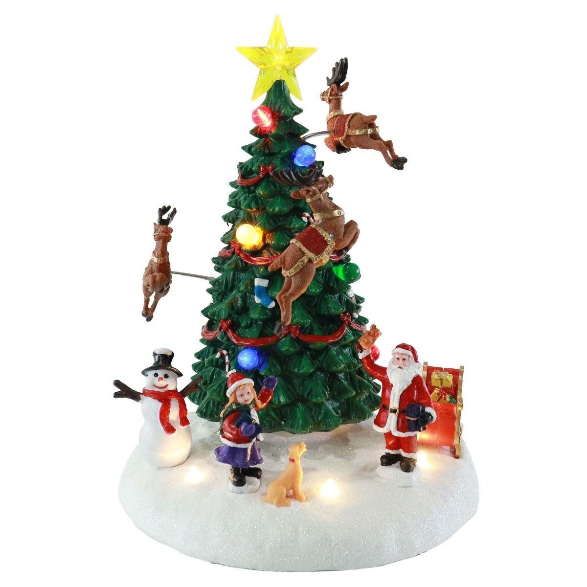 Christmas Musical Flying Reindeer Tree Spinning - affordable Christmas decoration NZ