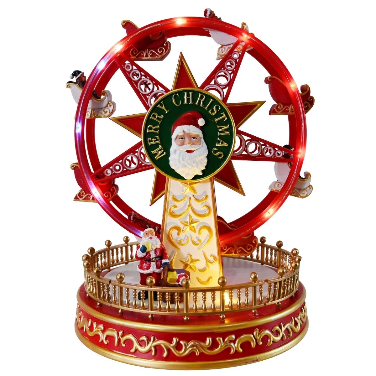 Christmas Musical Ferris Wheel Spin & Flash - affordable Christmas decoration NZ