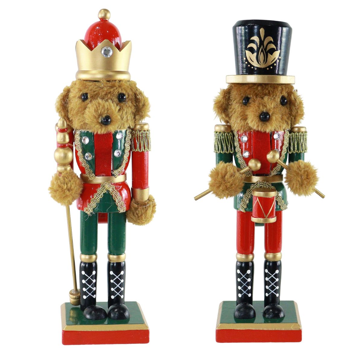 Christmas Nutcracker Bear 25cm Assorted - affordable Luxe Heritage Christmas decoration NZ